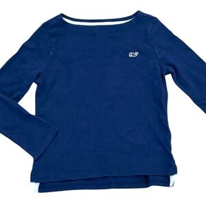 Vineyard Vines Classic Navy Long Sleeve Tee